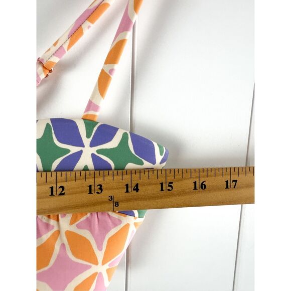 Anthropologie Josie Bikini Top Modest Modern Geometric Size M - Picture 4 of 10